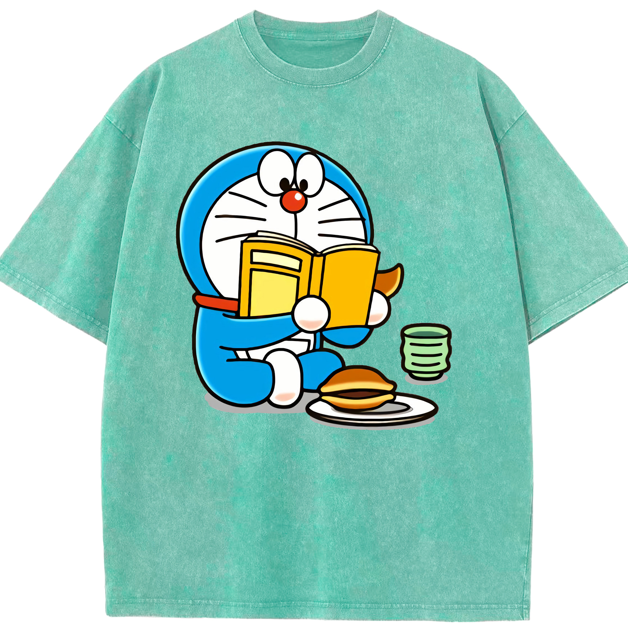 （画像用） ドラえもん Doraemon 綿100% ヴィンテージ風 半袖Tシャツ（フロントプリント）